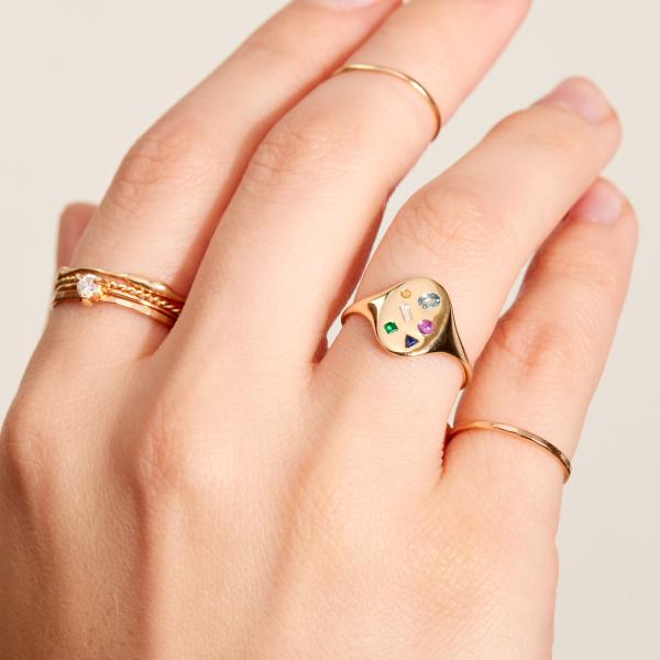 Mosaic Signet Ring